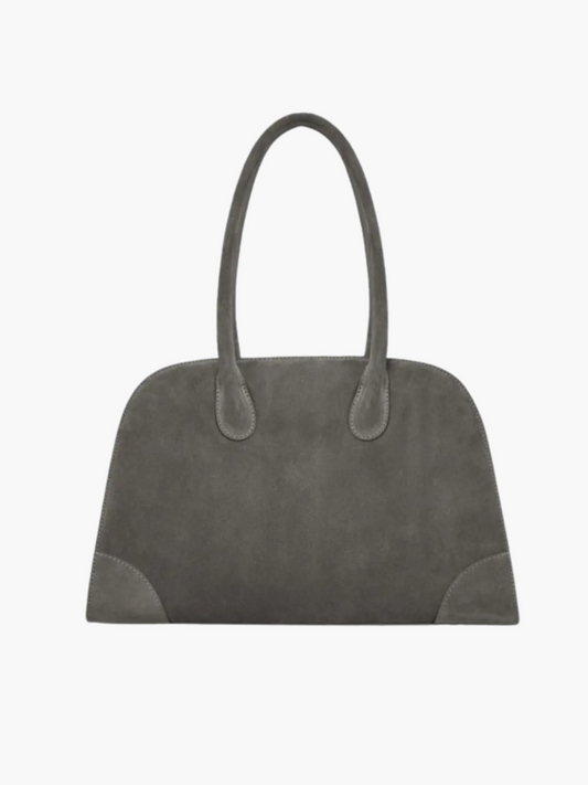 Serif Suede Tote